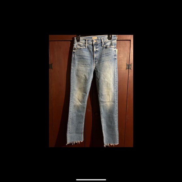 Mother The Midrise Dazzler Ankle Fray Jeans Riding the Cliffside Size 27 NWT - Picture 4 of 16